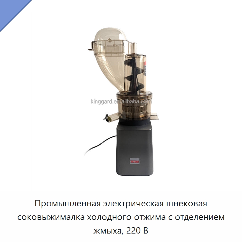 Промышленная электрическая шнековая соковыжималка холодного отжима с отделением жмыха, 220 В — Оборудование для переработки фруктов и овощей