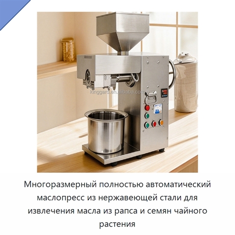 Многоразмерный полностью автоматический маслопресс из нержавеющей стали для извлечения масла из рапса и семян чайного растения