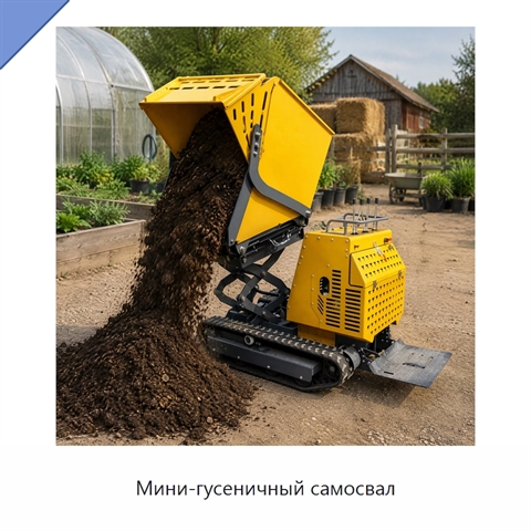 Мини-гусеничный самосвал