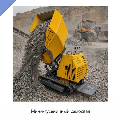 Мини-гусеничный самосвал
