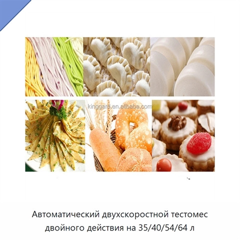 Автоматический двухскоростной тестомес двойного действия на 35/40/54/64 л