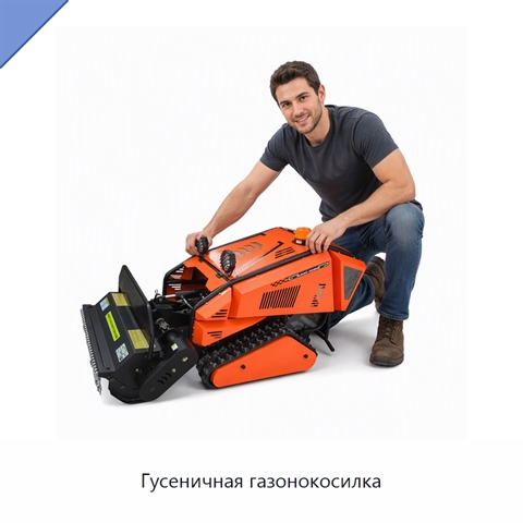 Гусеничная газонокосилка