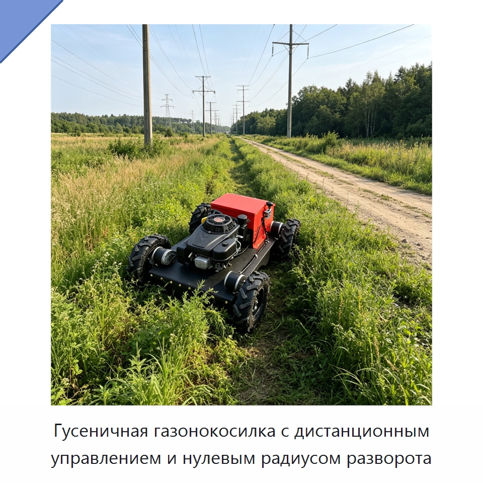 Гусеничная газонокосилка с дистанционным управлением и нулевым радиусом разворота — Газонокосилки
