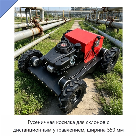 Гусеничная косилка для склонов с дистанционным управлением, ширина 550 мм
