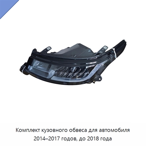 Комплект кузовного обвеса для автомобиля 2014–2017 годов, до 2018 года