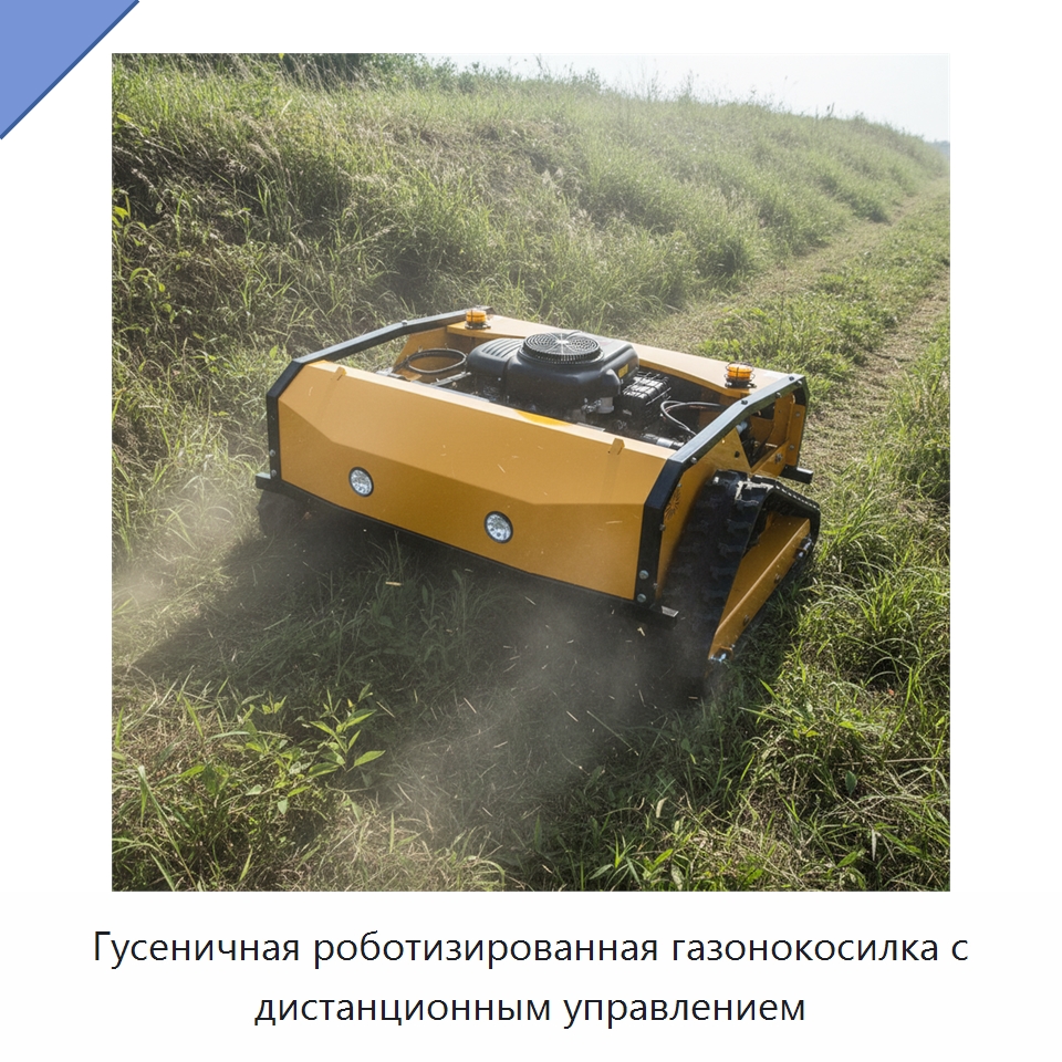 Гусеничная роботизированная газонокосилка с дистанционным управлением — Газонокосилки
