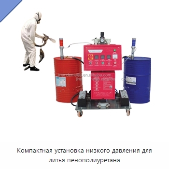 Компактная установка низкого давления для литья пенополиуретана