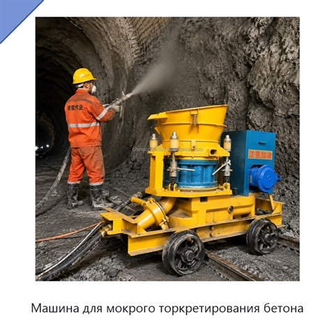 Машина для мокрого торкретирования бетона