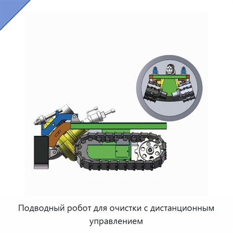 Подводный робот для очистки с дистанционным управлением