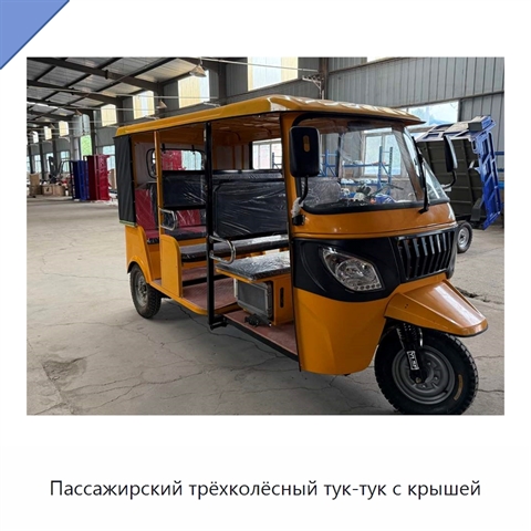 Пассажирский трёхколёсный тук-тук с крышей