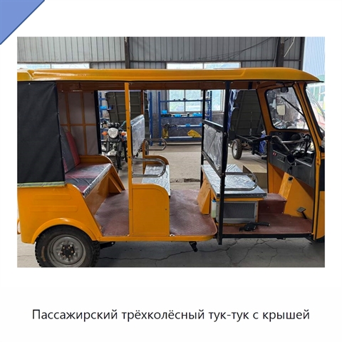 Пассажирский трёхколёсный тук-тук с крышей