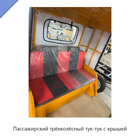 Пассажирский трёхколёсный тук-тук с крышей