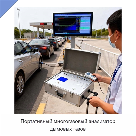 Портативный многогазовый анализатор дымовых газов