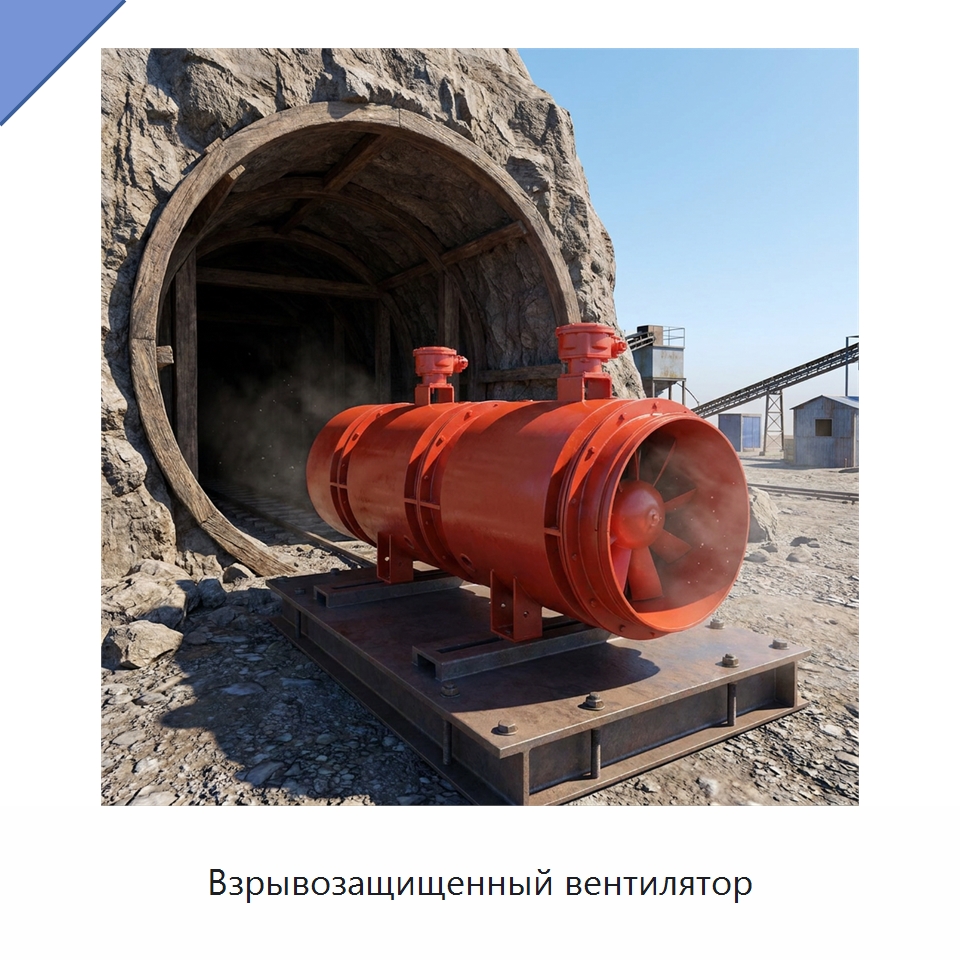 Взрывозащищенный вентилятор — Горнодобывающее оборудование