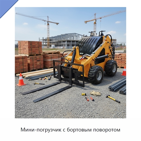 Мини-погрузчик с бортовым поворотом