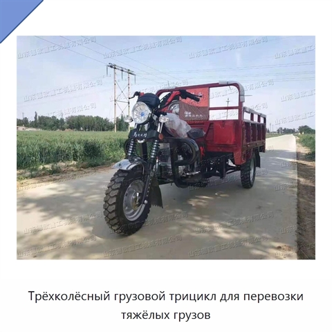Трёхколёсный грузовой трицикл для перевозки тяжёлых грузов