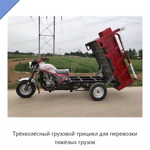 Трёхколёсный грузовой трицикл для перевозки тяжёлых грузов
