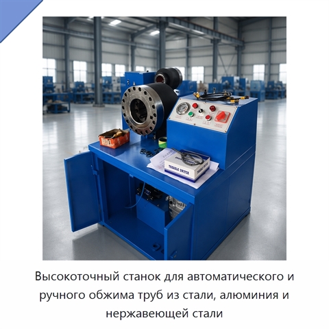 Высокоточный станок для автоматического и ручного обжима труб из стали, алюминия и нержавеющей стали