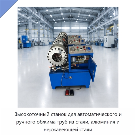 Высокоточный станок для автоматического и ручного обжима труб из стали, алюминия и нержавеющей стали