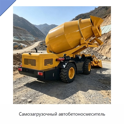 Самозагрузочный автобетоносмеситель