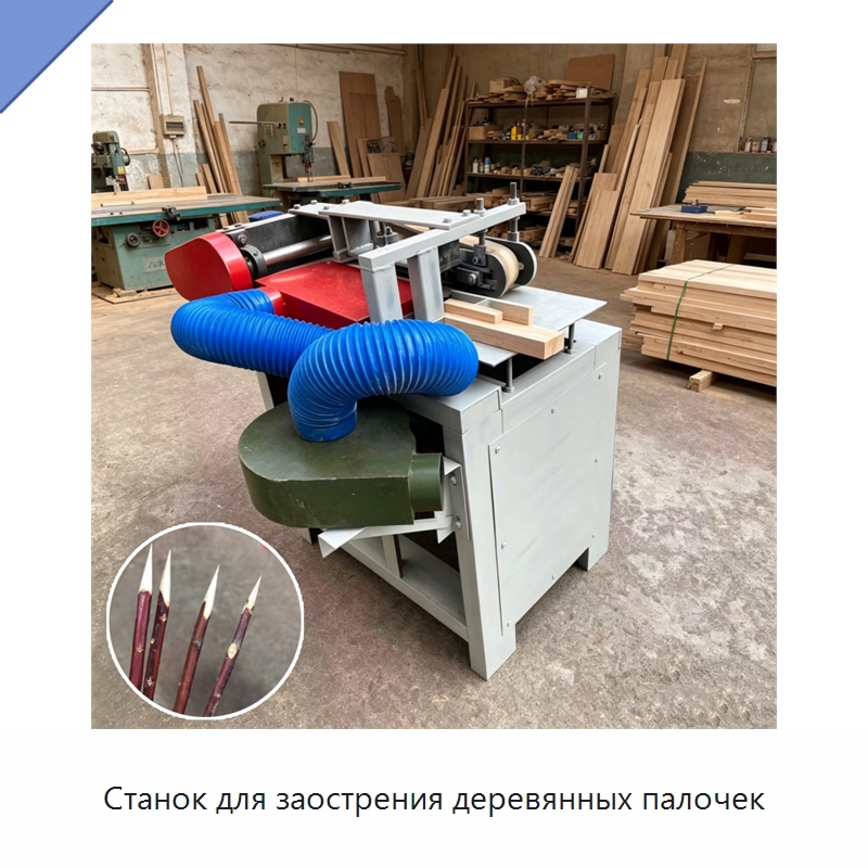 Станок для заострения деревянных палочек — Специальное деревообрабатывающее оборудование