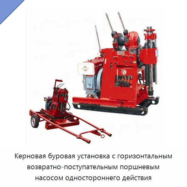 Керновая буровая установка с горизонтальным возвратно-поступательным поршневым насосом одностороннего действия — Горнодобывающее оборудование