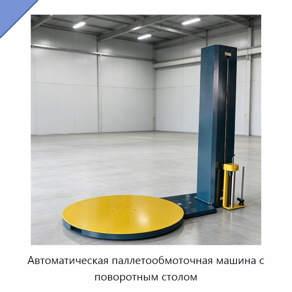 Автоматическая паллетообмоточная машина с поворотным столом — Оберточные машины