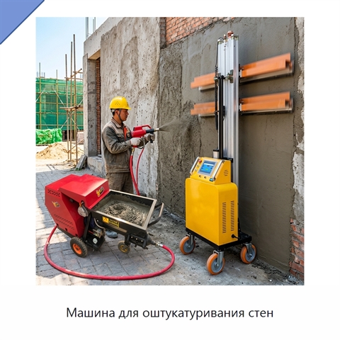 Машина для оштукатуривания стен