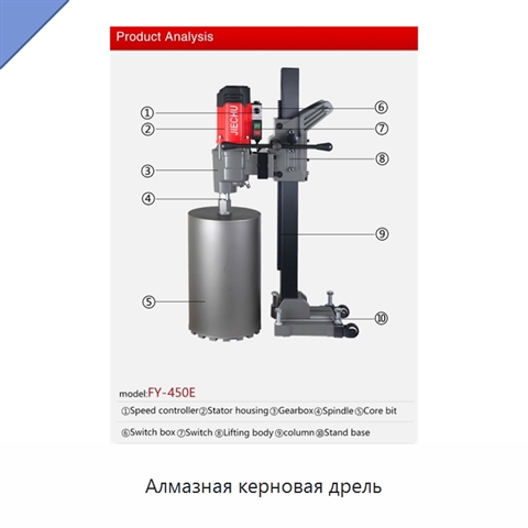 Алмазная керновая дрель