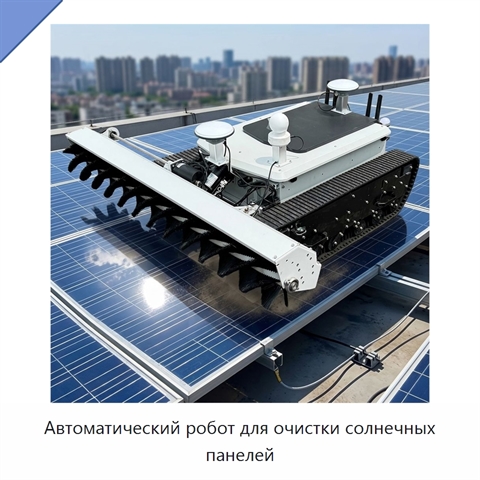 Автоматический робот для очистки солнечных панелей