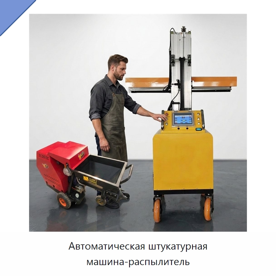 Автоматическая штукатурная машина-распылитель — Штукатурные машины