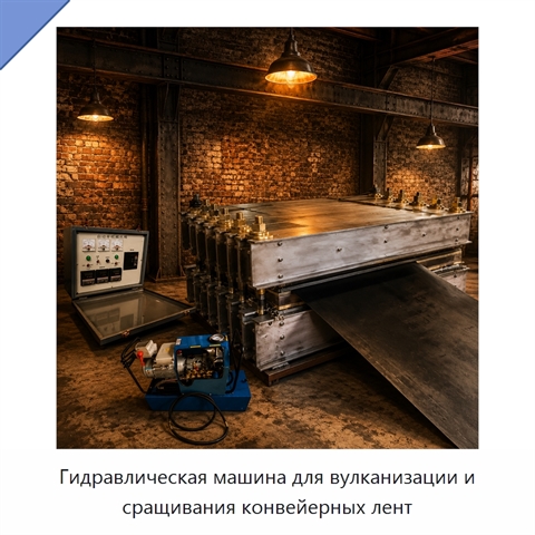 Гидравлическая машина для вулканизации и сращивания конвейерных лент
