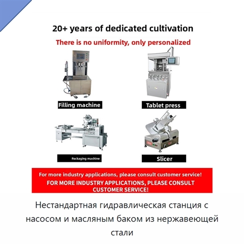 Нестандартная гидравлическая станция с насосом и масляным баком из нержавеющей стали
