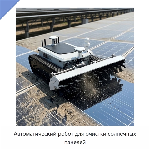 Автоматический робот для очистки солнечных панелей