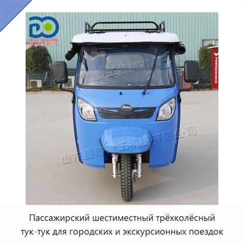Пассажирский шестиместный трёхколёсный тук-тук для городских и экскурсионных поездок