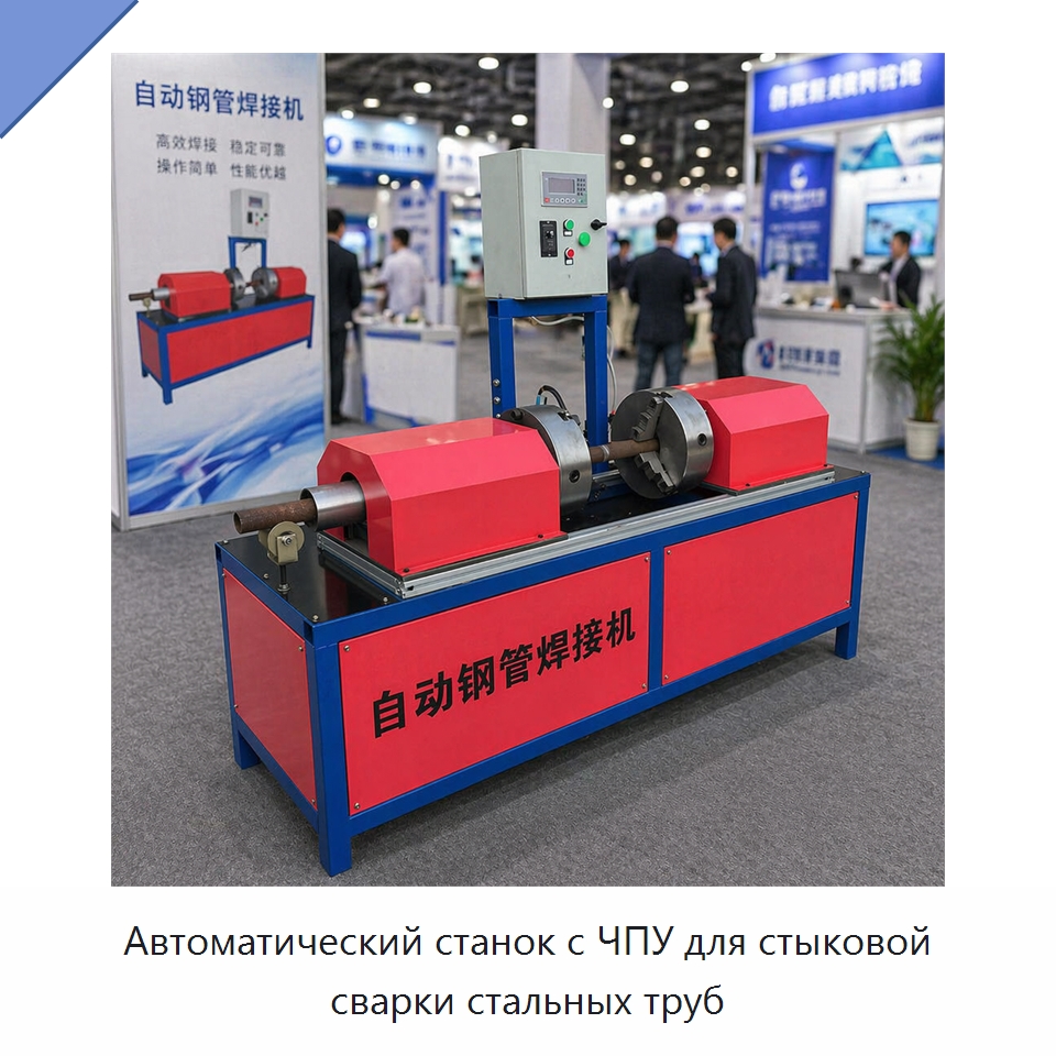 Автоматический станок с ЧПУ для стыковой сварки стальных труб — Специальная строительная техника