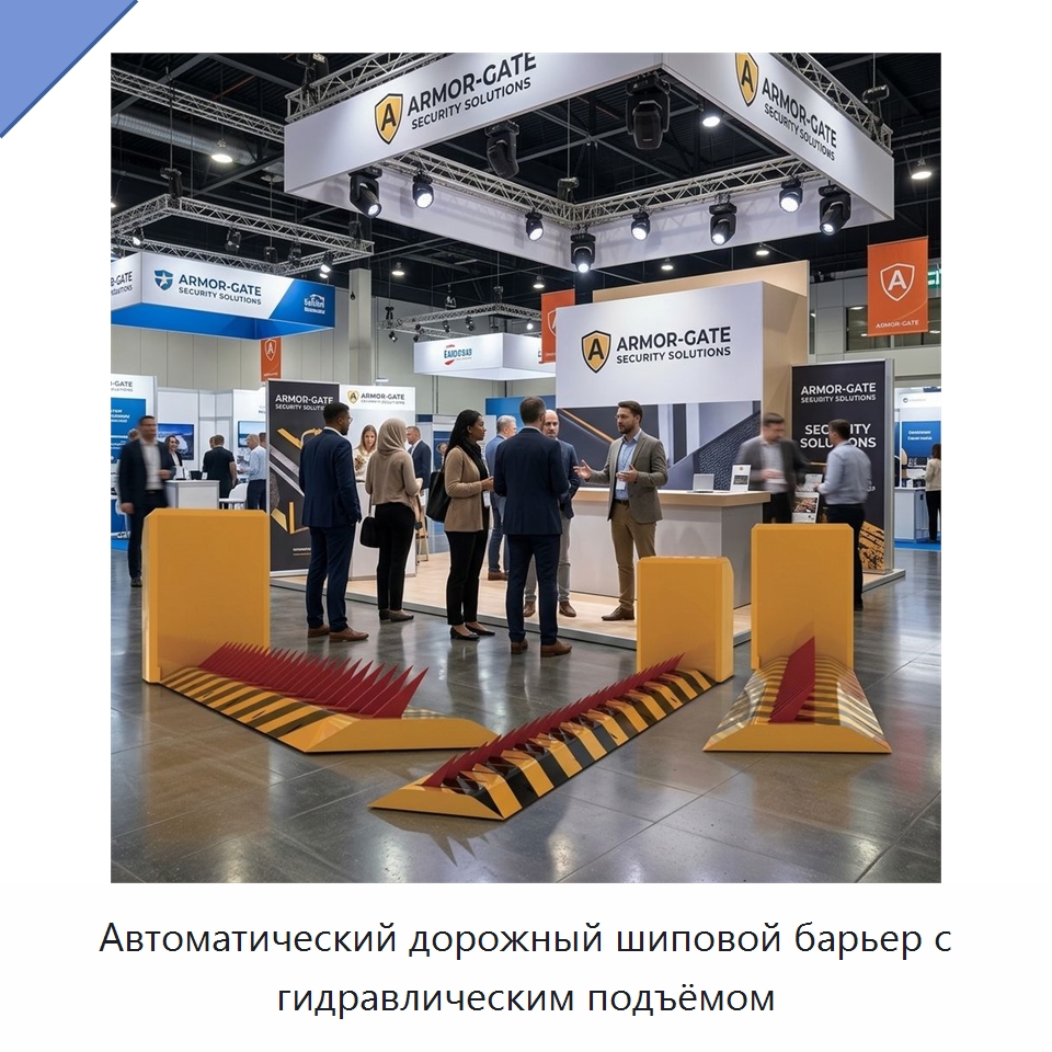 Автоматический дорожный шиповой барьер с гидравлическим подъёмом — Дорожные барьеры