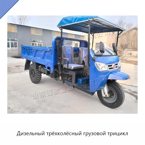 Дизельный трёхколёсный грузовой трицикл