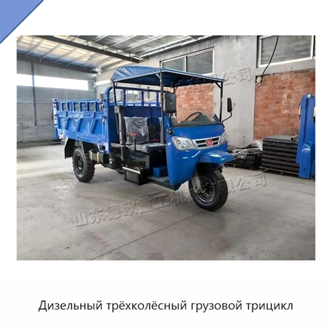 Дизельный трёхколёсный грузовой трицикл