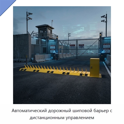 Автоматический дорожный шиповой барьер с дистанционным управлением