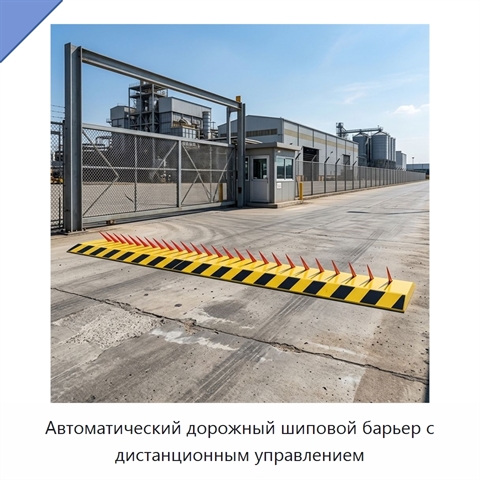 Автоматический дорожный шиповой барьер с дистанционным управлением
