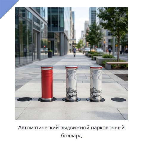 Автоматический выдвижной парковочный боллард