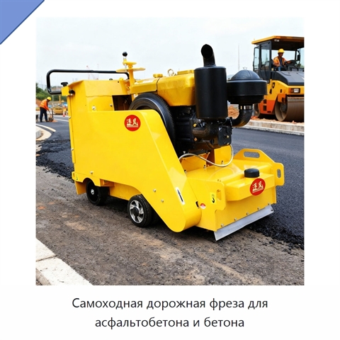 Самоходная дорожная фреза для асфальтобетона и бетона