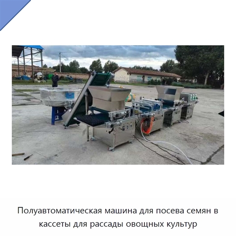 Полуавтоматическая машина для посева семян в кассеты для рассады овощных культур