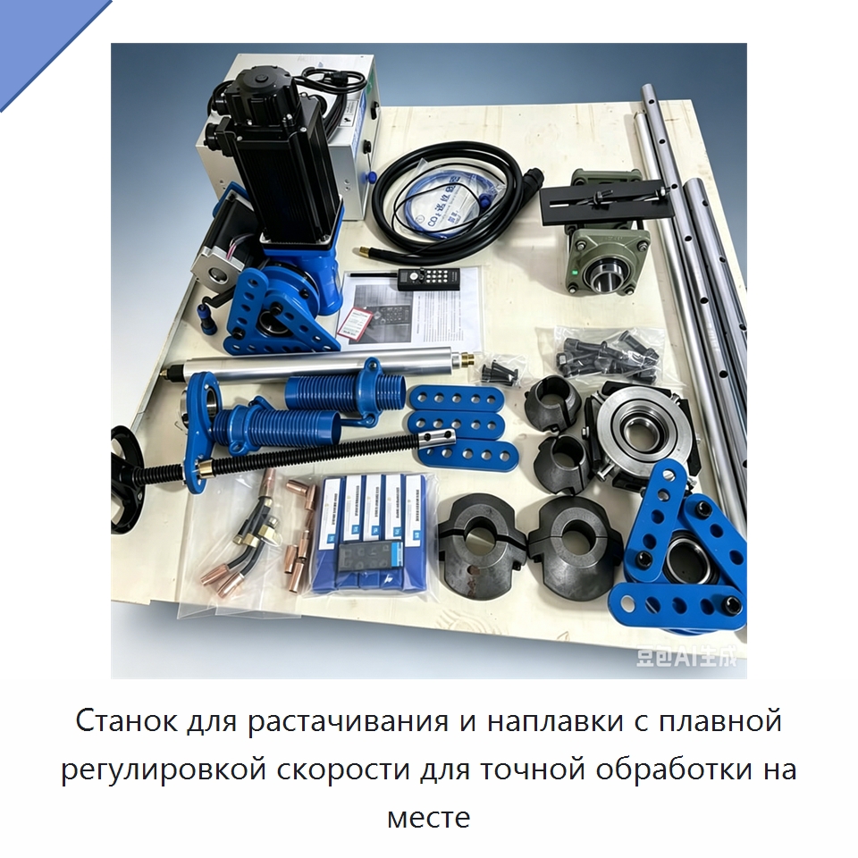 Станок для растачивания и наплавки с плавной регулировкой скорости для точной обработки на месте — Специальная строительная техника