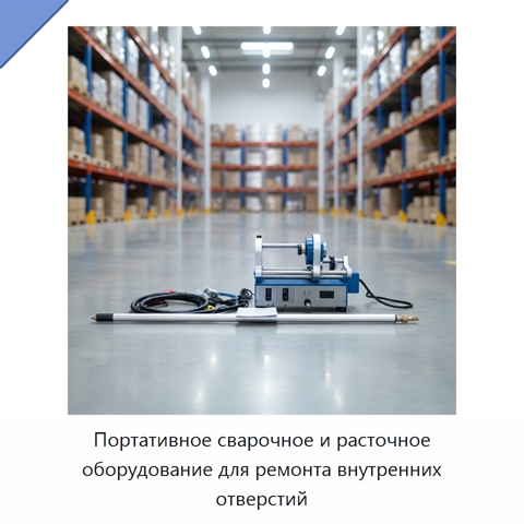 Портативное сварочное и расточное оборудование для ремонта внутренних отверстий