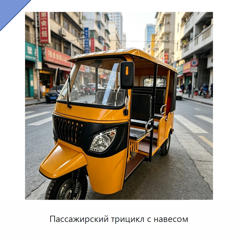 Пассажирский трицикл с навесом — Специальные машины и промышленное оборудование