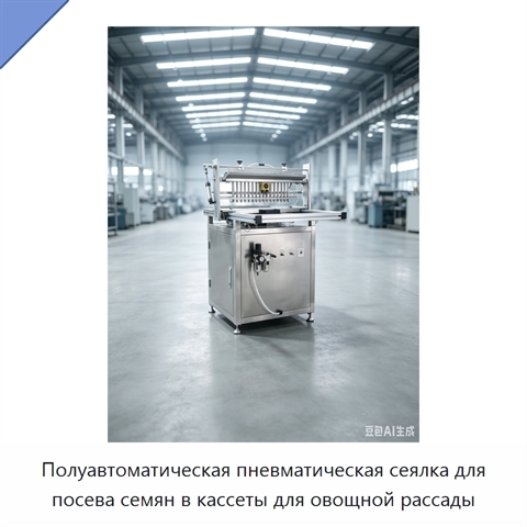 Полуавтоматическая пневматическая сеялка для посева семян в кассеты для овощной рассады