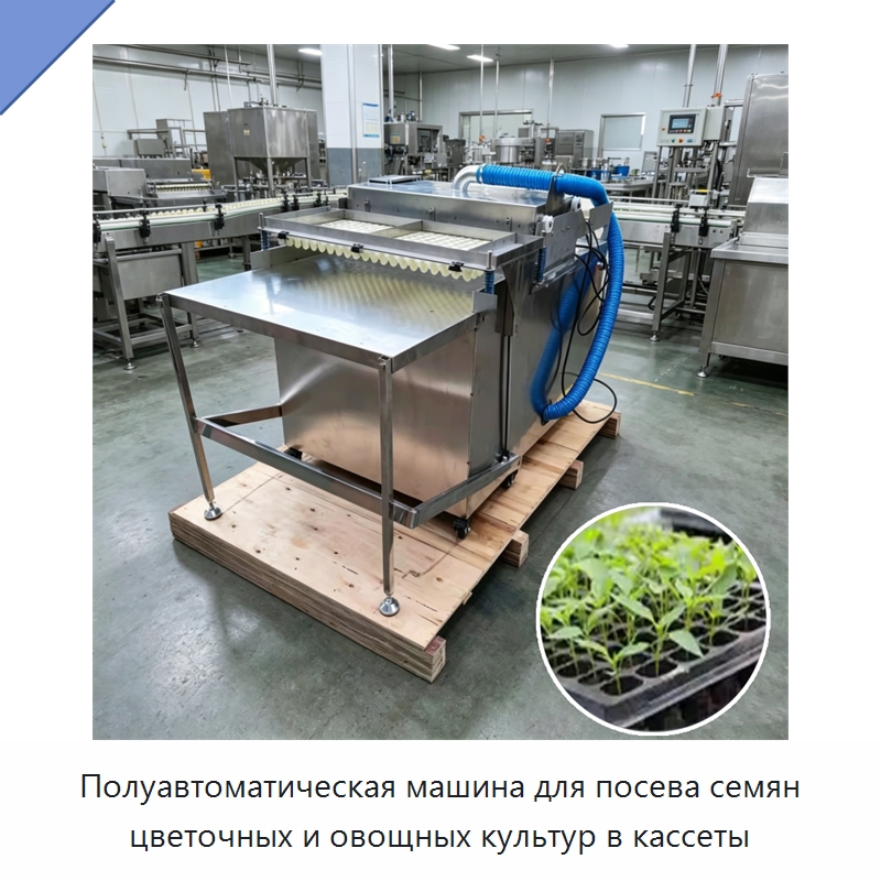 Полуавтоматическая машина для посева семян цветочных и овощных культур в кассеты — Сеялки и рассадопосадочные машины