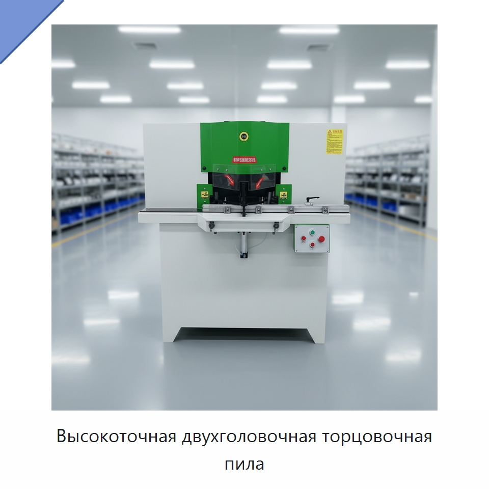 Высокоточная двухголовочная торцовочная пила — Пильные станки по дереву